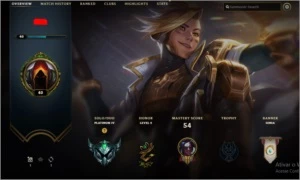 CONTA PLATINA 4 - League of Legends LOL