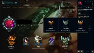 CONTA LEAGUE OF LEGENDS - PLATINA 1 - 63 SKINS LOL