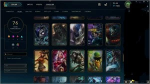 Vendo conta de LOL - Platina II com 74 skins habilitadas - League of Legends