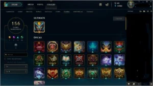 Vendo conta de LOL - Platina II com 74 skins habilitadas - League of Legends