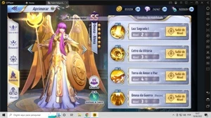 vendo conta TOP, Faltando apenas 2 cavaleiros S. 33 REPARO, - Saint Seiya Awakening SSA