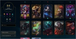 conta de lol, platina iv, 84 skins - League of Legends
