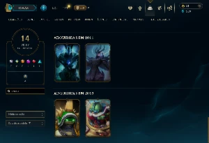 Conta - Skin Corki - Ovni X Rammus Rei + Kayle Juíza