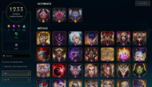 Conta LOL RARA FULL SKIN 1600+ Skins/Valorant 148+ Skins - League of Legends