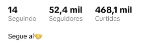 Conta Tiktok 52K De Seguidores - Redes Sociais