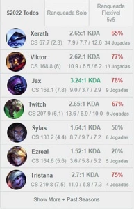 conta smurf platina 2 - League of Legends LOL