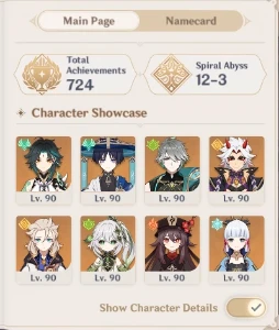 AR 58 Scaramouche C1 + arma, Xiao C1, Nahida - Genshin Impact