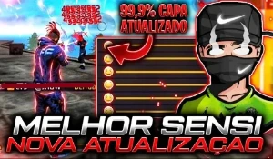 Free Fire Sensibilidade Mobile igual Regedit/Emulador