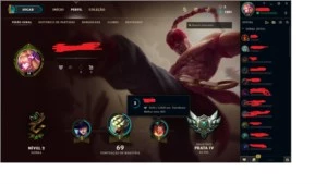 Vendo Conta do LOL PRATA V COM VARIAS SKINS INCLUSAS - League of Legends