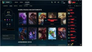 Vendo Conta do LOL PRATA V COM VARIAS SKINS INCLUSAS - League of Legends