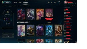 Vendo Conta do LOL PRATA V COM VARIAS SKINS INCLUSAS - League of Legends