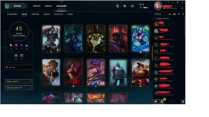 Vendo Conta do LOL PRATA V COM VARIAS SKINS INCLUSAS - League of Legends