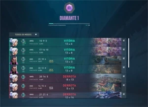Conta Smurf Valorant Diamante 1