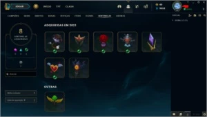 CONTA PLATINA 2 COM 31 SKINS E 83 ÍCONES - League of Legends LOL