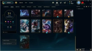 CONTA PLATINA 2 COM 31 SKINS E 83 ÍCONES - League of Legends LOL