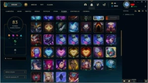 CONTA PLATINA 2 COM 31 SKINS E 83 ÍCONES - League of Legends LOL