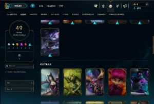 Platina 2 com 60 Champs e 49 Skins ( ADC / SUP / JG ) - League of Legends LOL