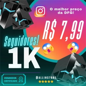 [MELHOR PREÇO] 😍1k Seguidores Instagram R$7,99😍 - Redes Sociais