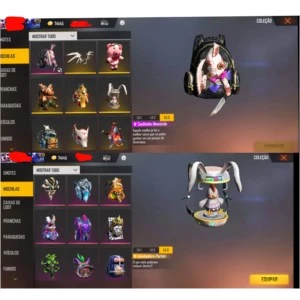 CONTA FREEFIRE GEMADA 6 PASSES - Free Fire