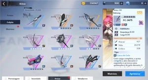 Tower of Fantasy Frigg c1 + Nemesis C1 e outros SSR