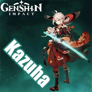 Contas Genshin Impact AR 5 com Kaedehara Kazuha