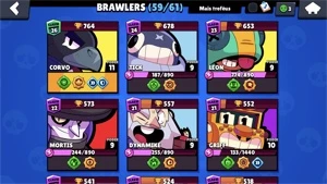 7 PASSES COMPRADOS ALGUMAS SKINS E 59/61 BRAWLERS ADQUIRIDO - Brawl Stars