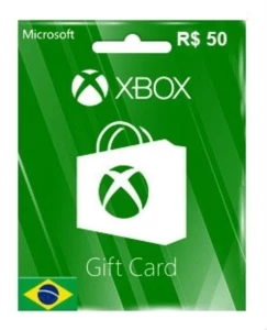 R$ 50,00 Xbox Cartão Presente (BR) Saldo - Gift Cards