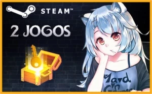 2 Jogos PREMIUM Steam Key aleatória de até 50 Reais