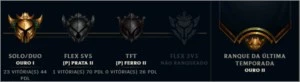 Conta League Of Legends LOL