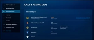 Conta World of Warcraft Legion, D2 RS, STARCRAFT 2 - Blizzard