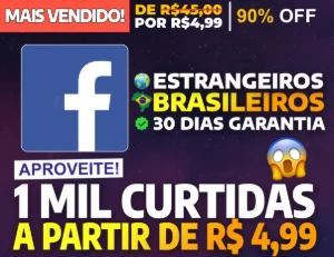 [Menor Preço] Facebook Curtidas - Curtidas Brasileiras - Redes Sociais