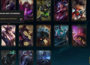 Conta com mais de 100 skins e elo prata - League of Legends LOL