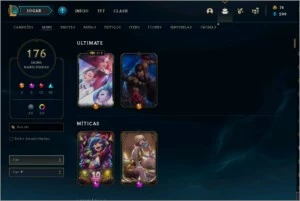 CONTA LOL NO OURO 2 + 176 SKINS + TODOS CAMPEÕES LANÇADOS - League of Legends