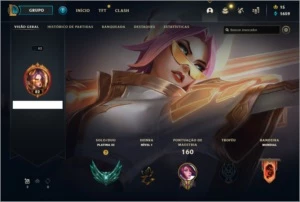 Conta Lv. 82/36 Skins/56 Campeões/Platina 3/ Fiora Prestígio - League of Legends LOL