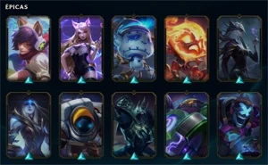 conta lol muitas skins - League of Legends