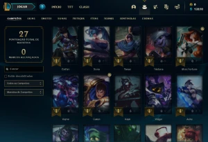 Conta PLATINA 4 | 75% Win - Lol (League Of Legends) Elomoon
