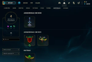 Conta PLATINA 4 | 75% Win - Lol (League Of Legends) Elomoon