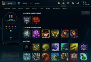 Conta PLATINA 4 | 75% Win - Lol (League Of Legends) Elomoon