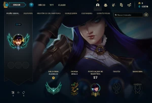 Conta PLATINA 4 | 75% Win - Lol (League Of Legends) Elomoon