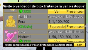 BLOXFRUITS conta c kit e buddha permanente + yoru - Roblox