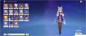 Conta FULL (Keqing, Venti, Mona)  LV45 mundo 6 - Genshin Impact