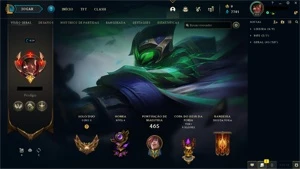 Conta de lol, ouro 3, level 459, todos os champs e 226 skins - League of Legends