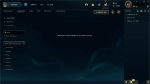 Conta de lol, ouro 3, level 459, todos os champs e 226 skins - League of Legends
