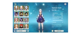 AR - 58 NA - Ayaka, Ganyu, Raiden, Yoimiya, Yae Miko e mais - Genshin Impact