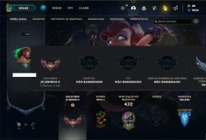 Conta bronze 2 com 150 Champs e 81 Skins - League of Legends LOL