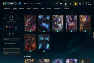 Conta bronze 2 com 150 Champs e 81 Skins - League of Legends LOL