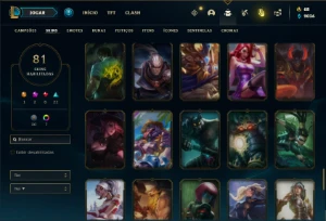 Conta bronze 2 com 150 Champs e 81 Skins - League of Legends LOL