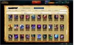Conta de League of Legends Gold, 107 campeoes e 39 skins LOL