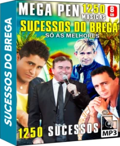 Mega Pen Sucessos do Brega | Só As Melhores (1250 Músicas)