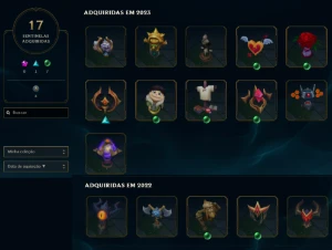 Conta Lol Level 130 + 51 Skins, 84 campeões + conta Valorant - League of Legends